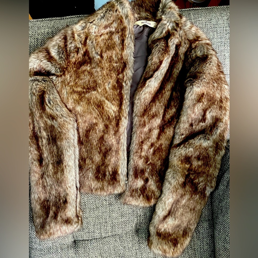 Faux fur jacket